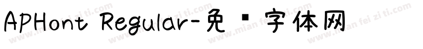 APHont Regular字体转换